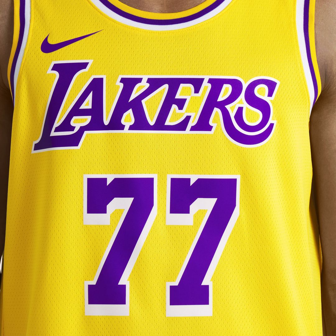 Luka Doncic | Los Angeles Lakers | Unisex Swingman Jersey - Icon Edition - Gold