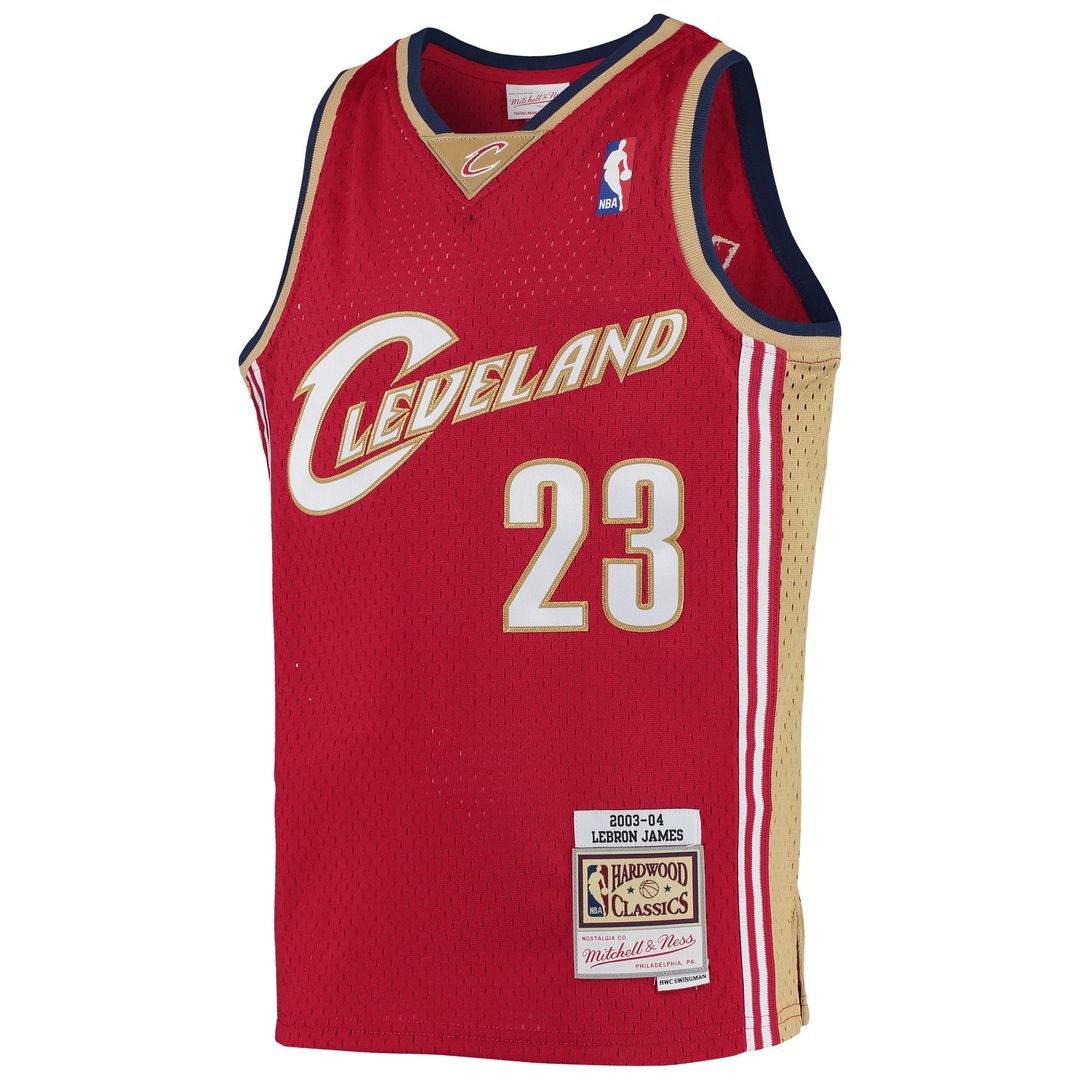 LeBron James | Cleveland Cavaliers | Youth 2003 - 04 Hardwood Classics Swingman Jersey - Wine