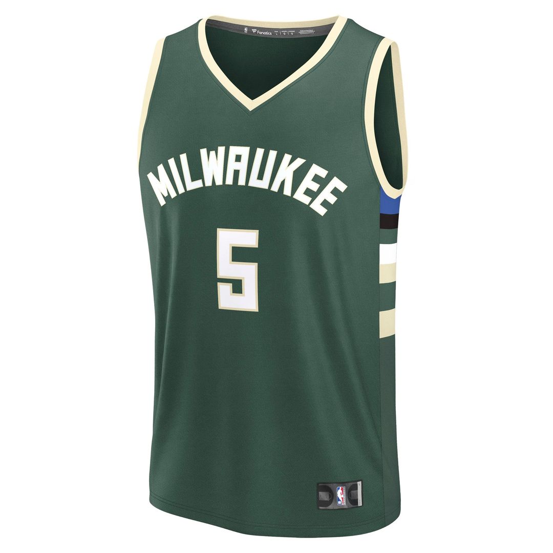 Gary Trent Jr. | Milwaukee Bucks | Fast Break Replica Player Jersey - Icon Edition - Hunter Green