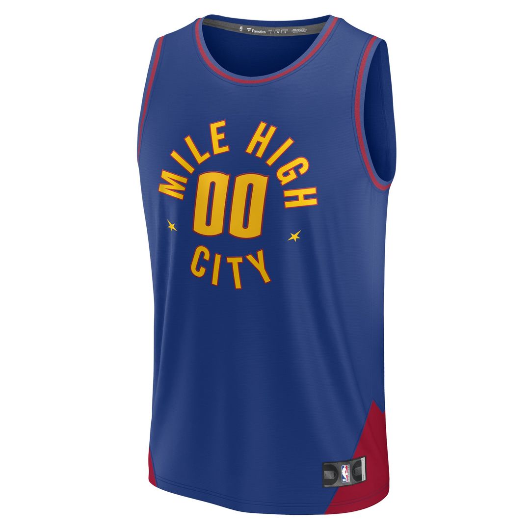 Denver Nuggets | Youth Fast Break Replica Custom Jersey - Statement Edition - Blue