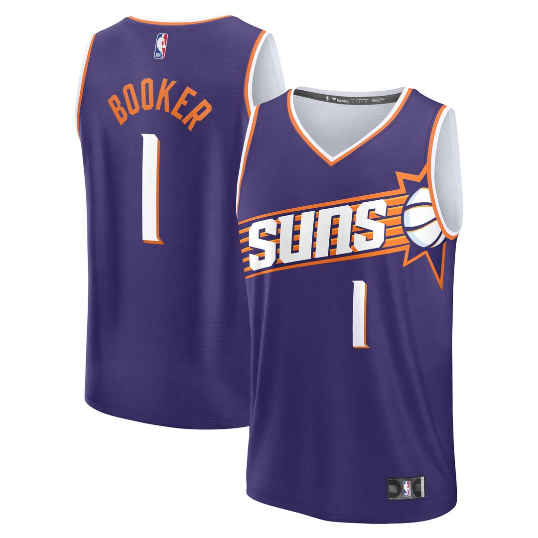 Devin Booker | Phoenix Suns | Fast Break Replica Player Jersey - Icon Edition - Purple