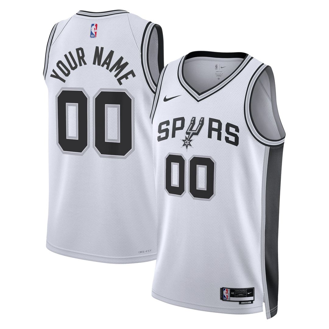 San Antonio Spurs | Unisex Swingman Custom Jersey White - Association Edition