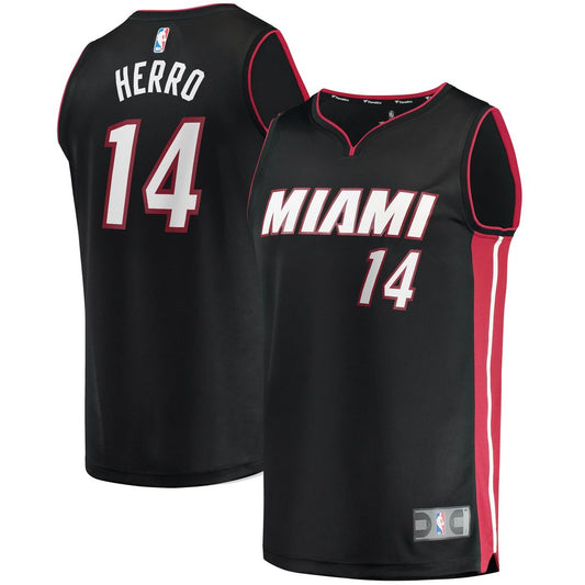Tyler Herro | Miami Heat | Fast Break Replica Jersey Black - Icon Edition