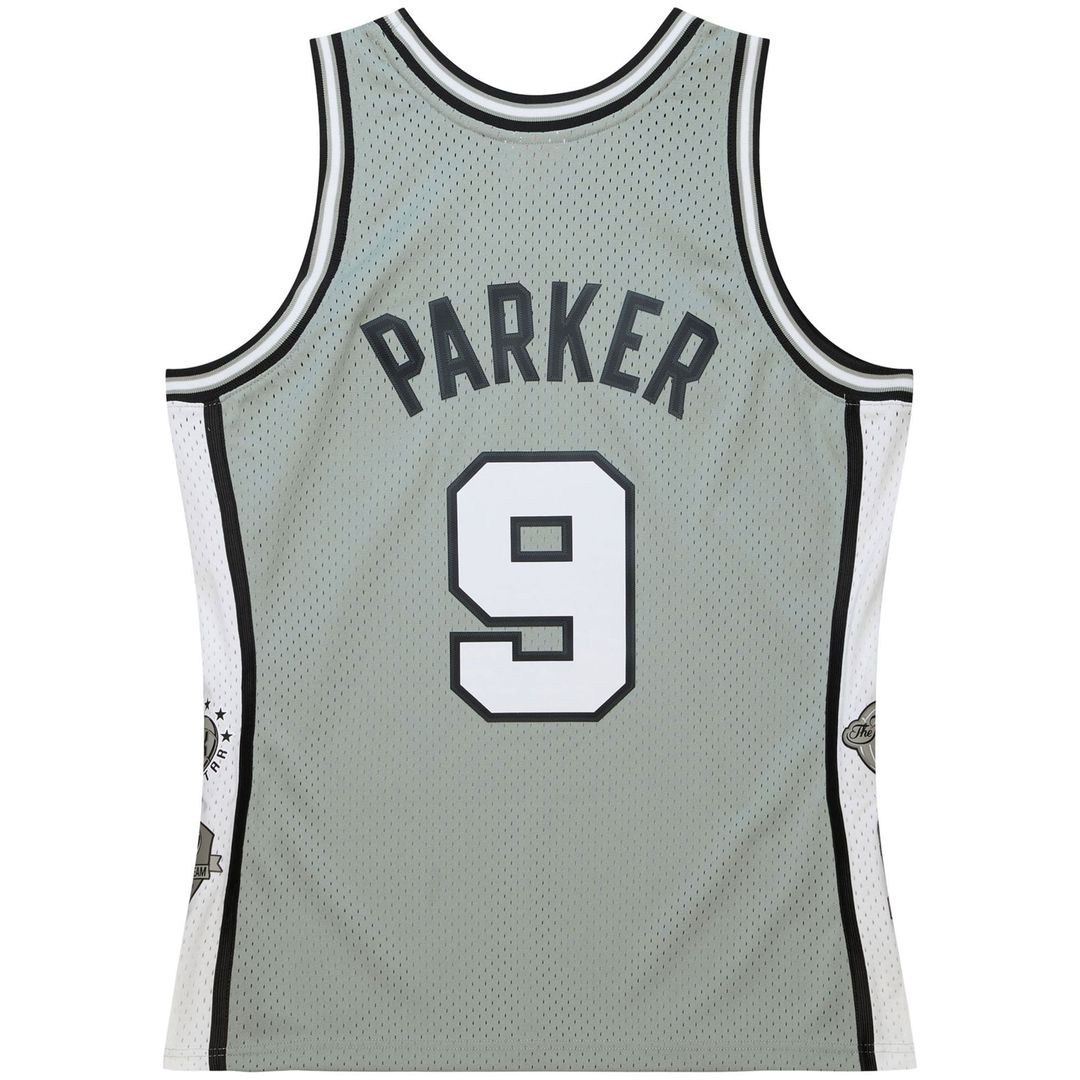 Tony Parker | San Antonio Spurs | Unisex Hall of Fame Class of 2023 Throwback Swingman Jersey - Gray
