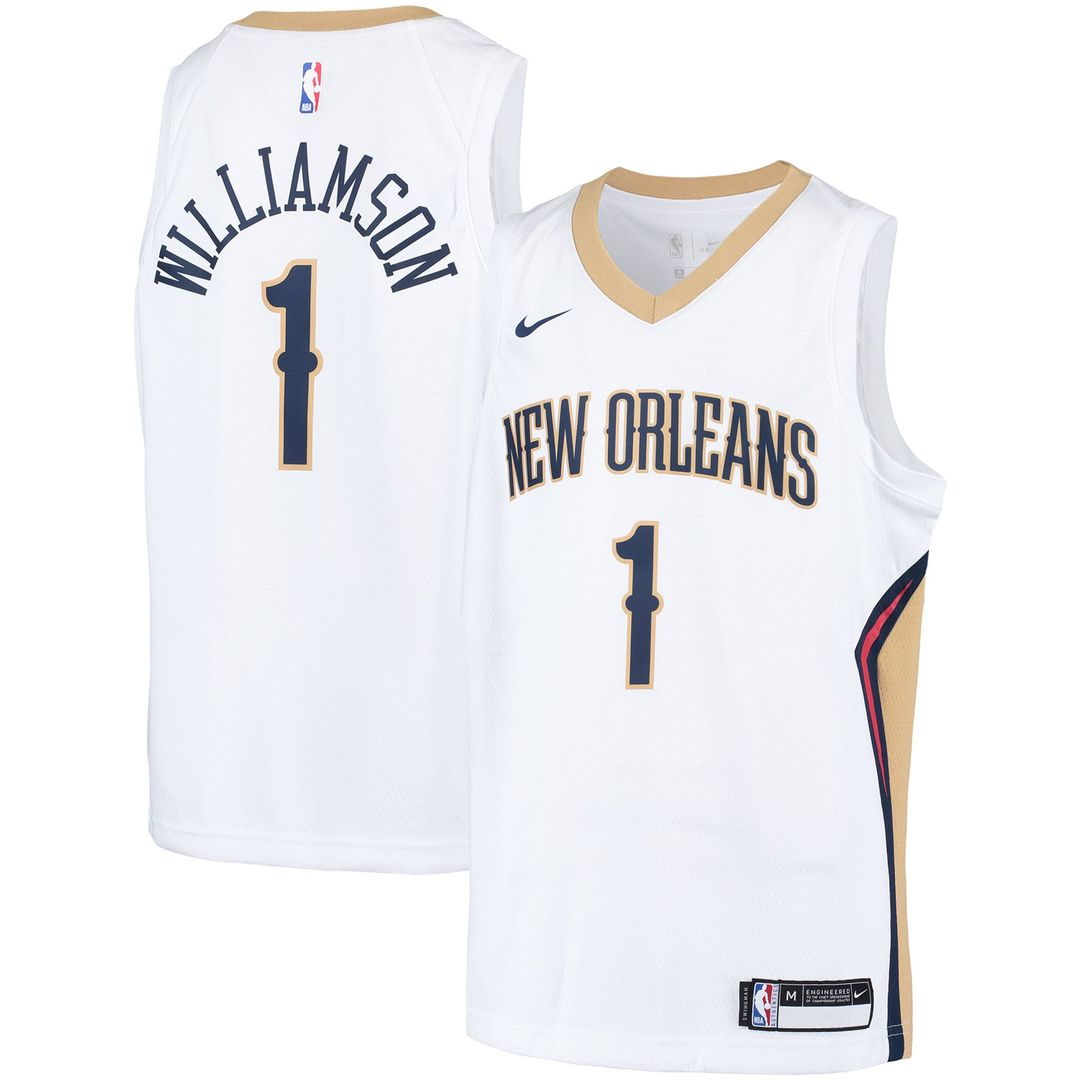 Zion Williamson | New Orleans Pelicans | Youth Swingman Player Jersey - Association Edition - White