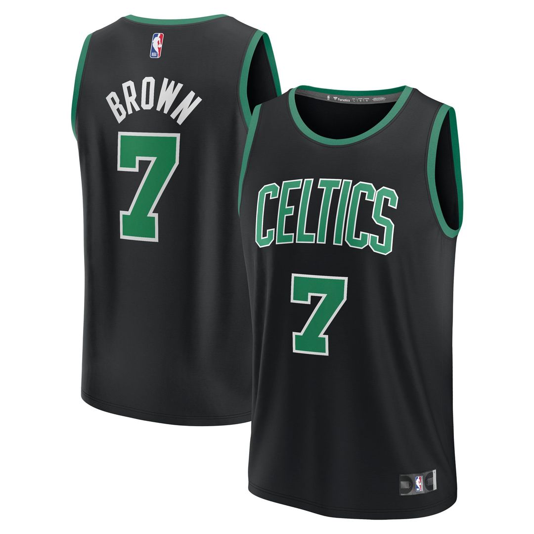 Jaylen Brown | Boston Celtics | Youth Fast Break Replica Player Jersey - Statement Edition - Black