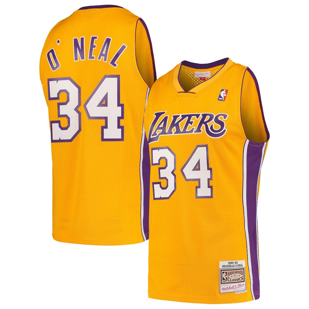 Shaquille O'Neal | Los Angeles Lakers | Hardwood Classics Swingman Jersey - Gold