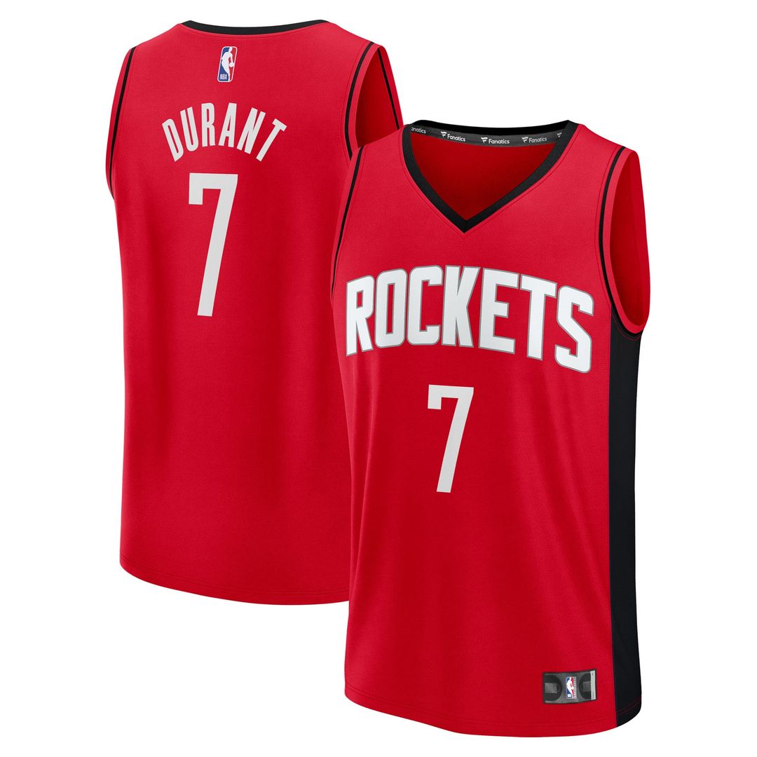 Kevin Durant | Houston Rockets | Fast Break Replica Player Jersey - Icon Edition - Red