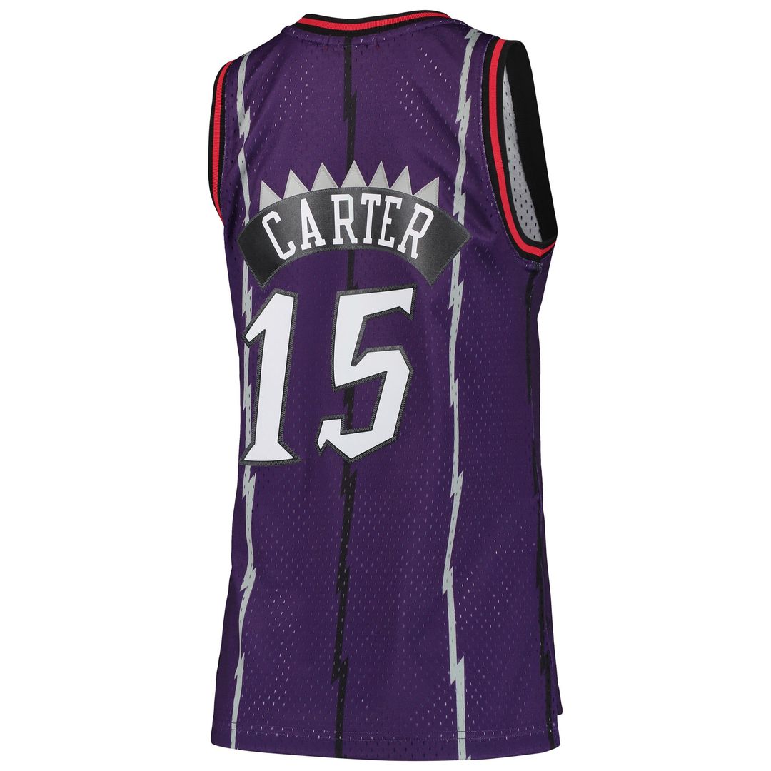 Vince Carter | Toronto Raptors | Women's 1998/99 Hardwood Classics Swingman Jersey - Purple