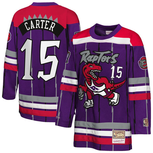 Vince Carter | Toronto Raptors | Youth Maxxed Out 2.0 Fashion Hockey Jersey - Purple