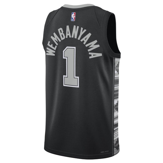 Victor Wembanyama | San Antonio Spurs | Unisex Swingman Jersey - Statement Edition - Black