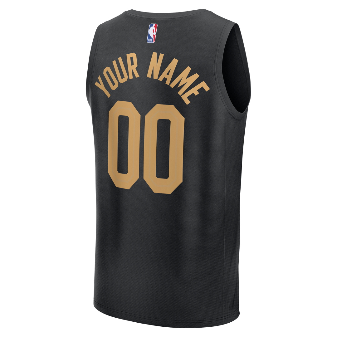 Cleveland Cavaliers | Youth Fast Break Custom Jersey - Statement Edition - Black