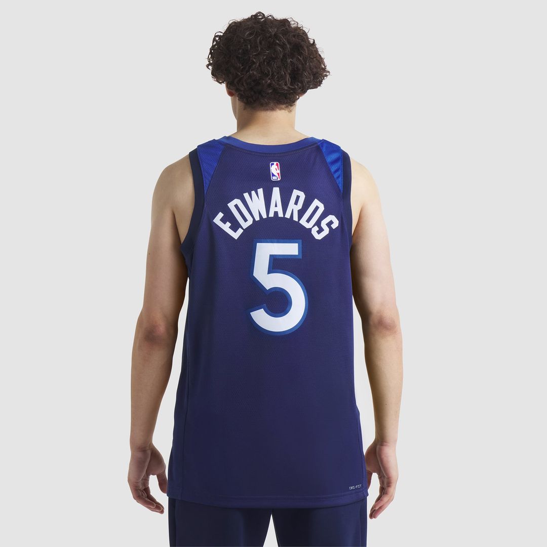 Anthony Edwards | Minnesota Timberwolves | Unisex Swingman Jersey - Icon Edition - Navy