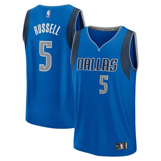 D'Angelo Russell | Dallas Mavericks | Fast Break Replica Player Jersey - Icon Edition - Blue
