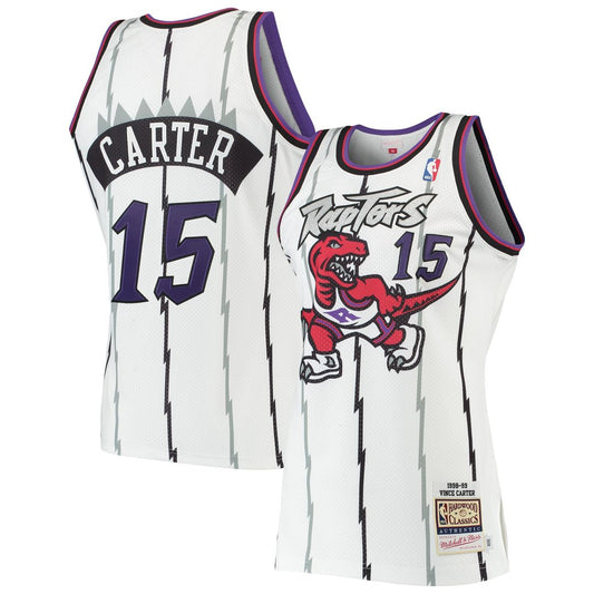 Vince Carter | Toronto Raptors | 1998/99 Hardwood Classics Jersey - White