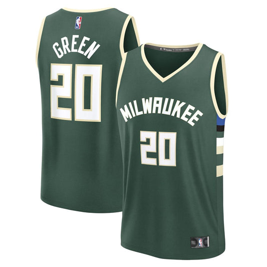 A.J. Green | Milwaukee Bucks | Fast Break Replica Player Jersey - Icon Edition - Hunter Green