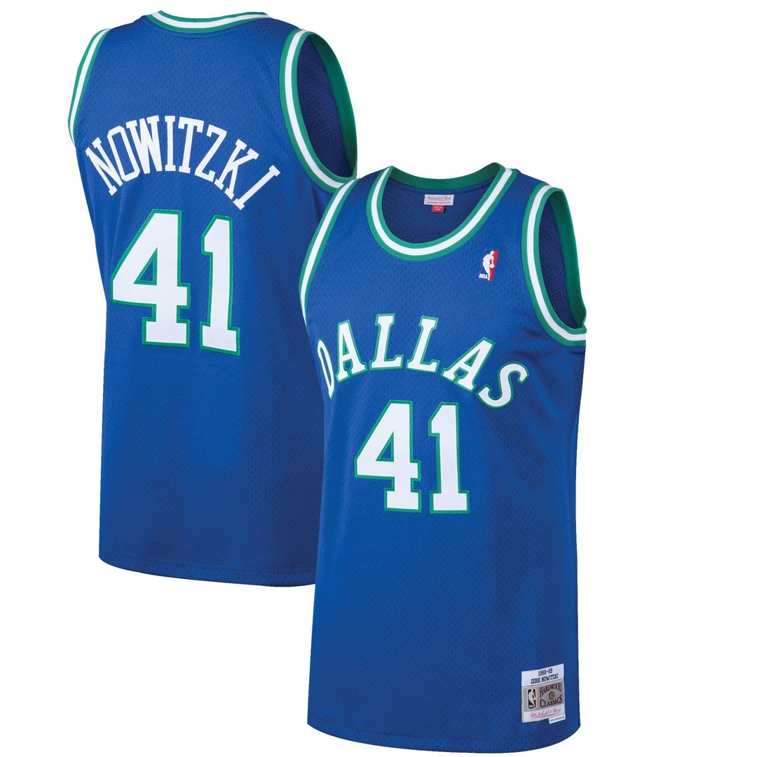 Dirk Nowitzki | Dallas Mavericks | 2011/12 Hardwood Classics Swingman Jersey - Navy