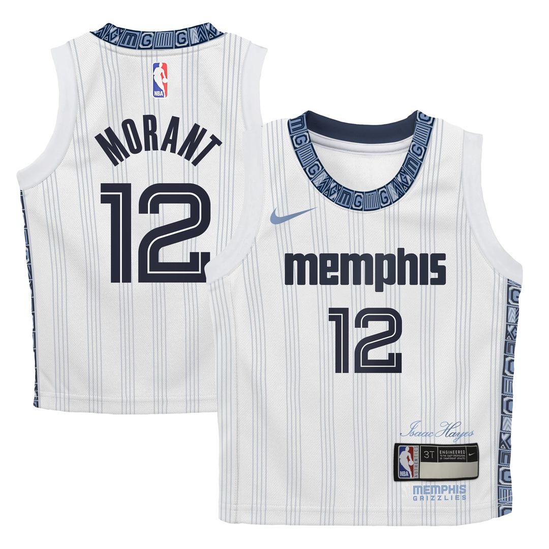 Ja Morant | Memphis Grizzlies | Preschool 2025/26 City Edition Swingman Jersey - White