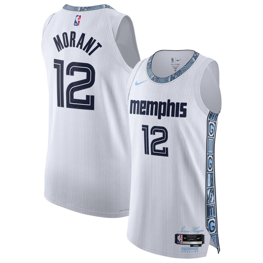 Ja Morant | Memphis Grizzlies | Unisex 2025/26 Jersey - City Edition - White