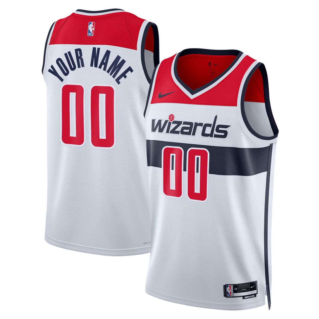 Washington Wizards | Unisex Swingman Custom Jersey White - Association Edition
