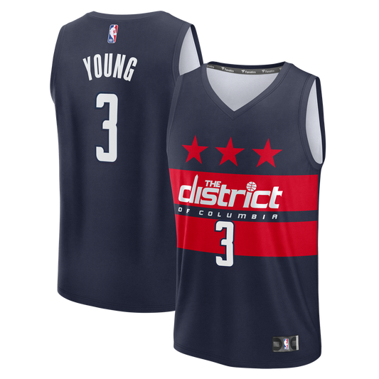 Trae Young | Washington Wizards | Jersey Fast Break - Statement Edition - Navy