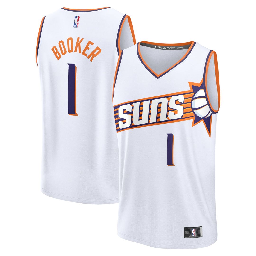 Devin Booker | Phoenix Suns | Fast Break Replica Player Jersey - Association Edition - White