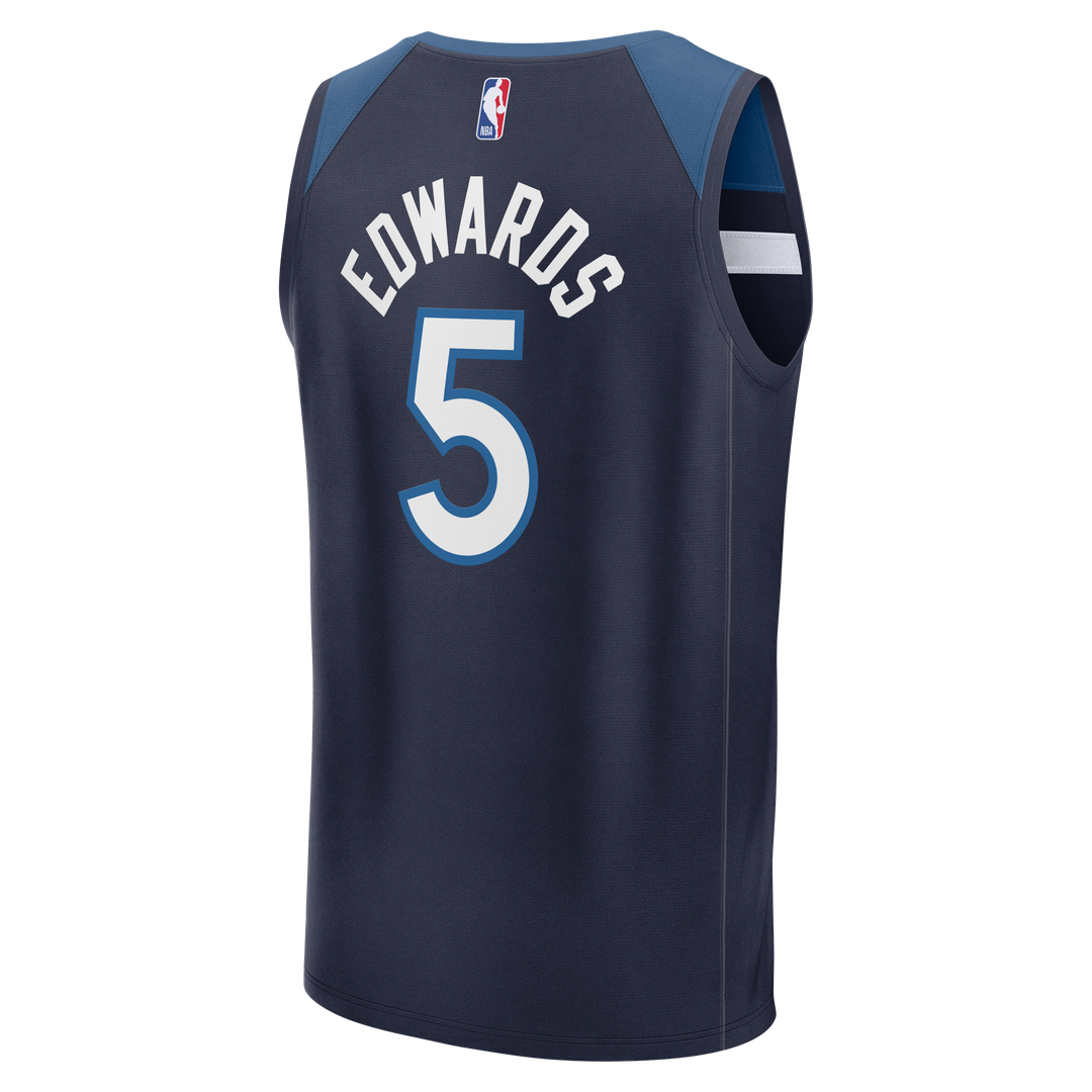 Anthony Edwards | Minnesota Timberwolves | Fast Break Replica Player Jersey - Icon Edition - Navy