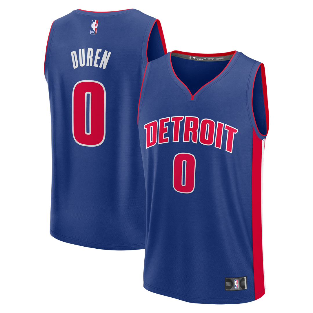 Jalen Duren | Detroit Pistons | Fast Break Replica Jersey - Icon Edition - Blue