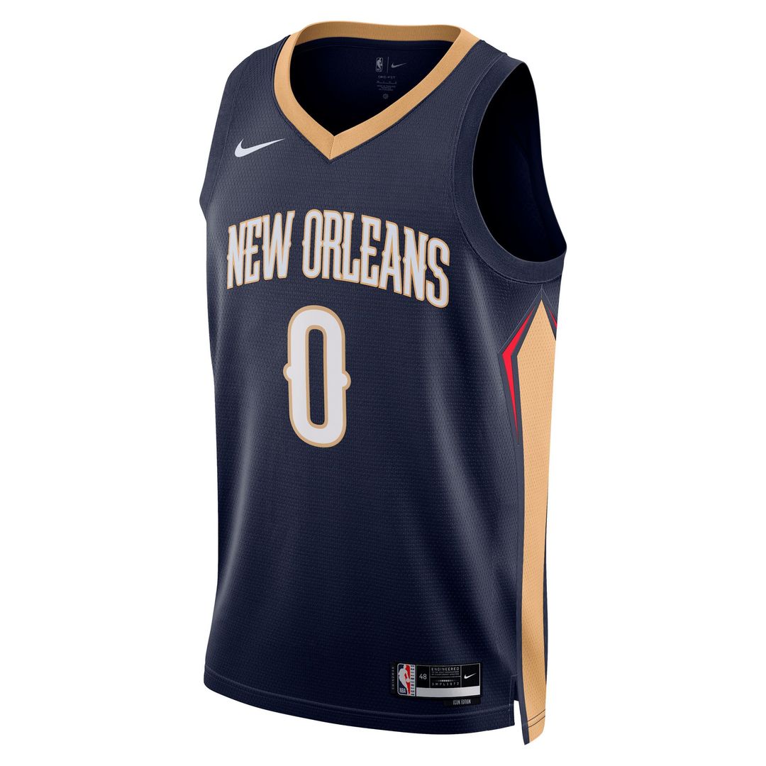 Jeremiah Fears | New Orleans Pelicans | Unisex Swingman Player Jersey - Icon Edition - Navy
