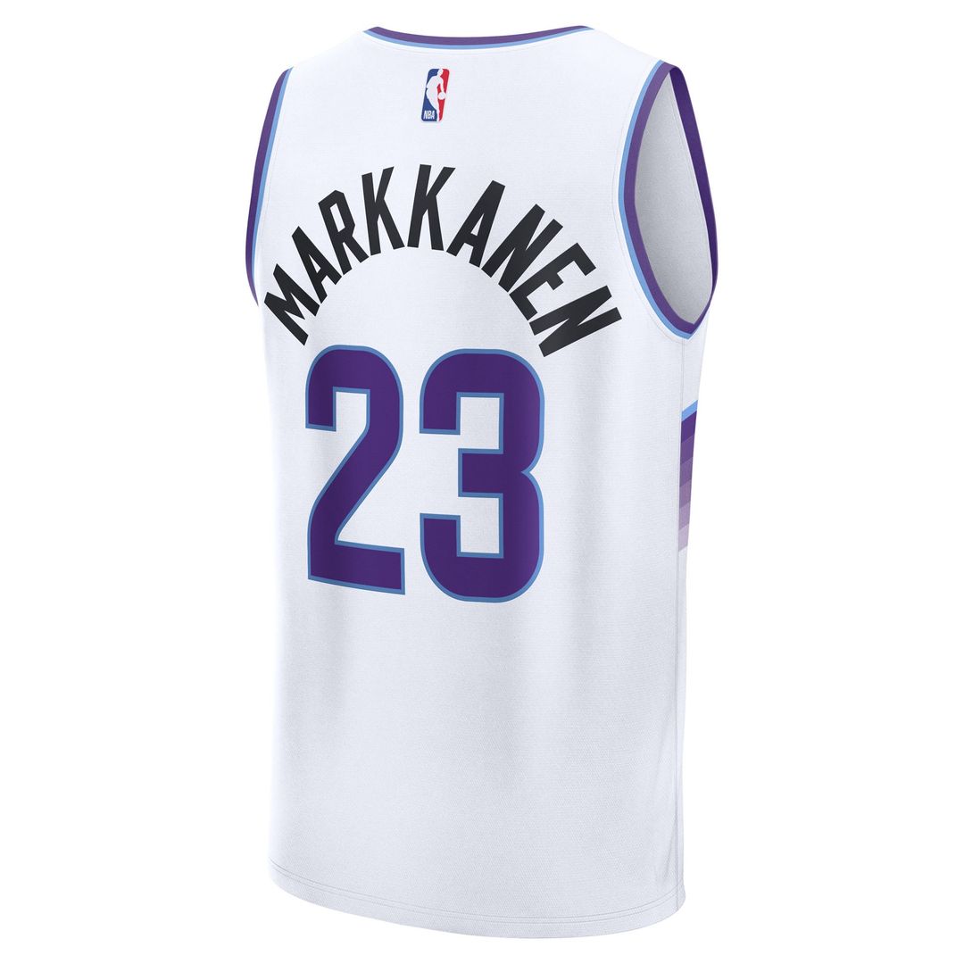 Lauri Markkanen | Utah Jazz | Youth Fast Break Replica Jersey - Association Edition - White