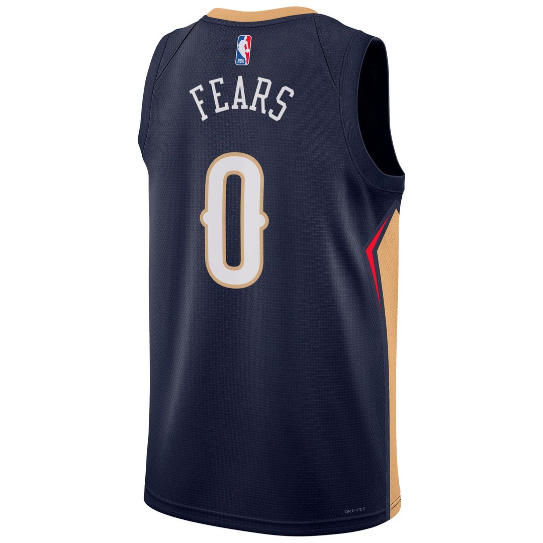 Jeremiah Fears | New Orleans Pelicans | Unisex Swingman Player Jersey - Icon Edition - Navy