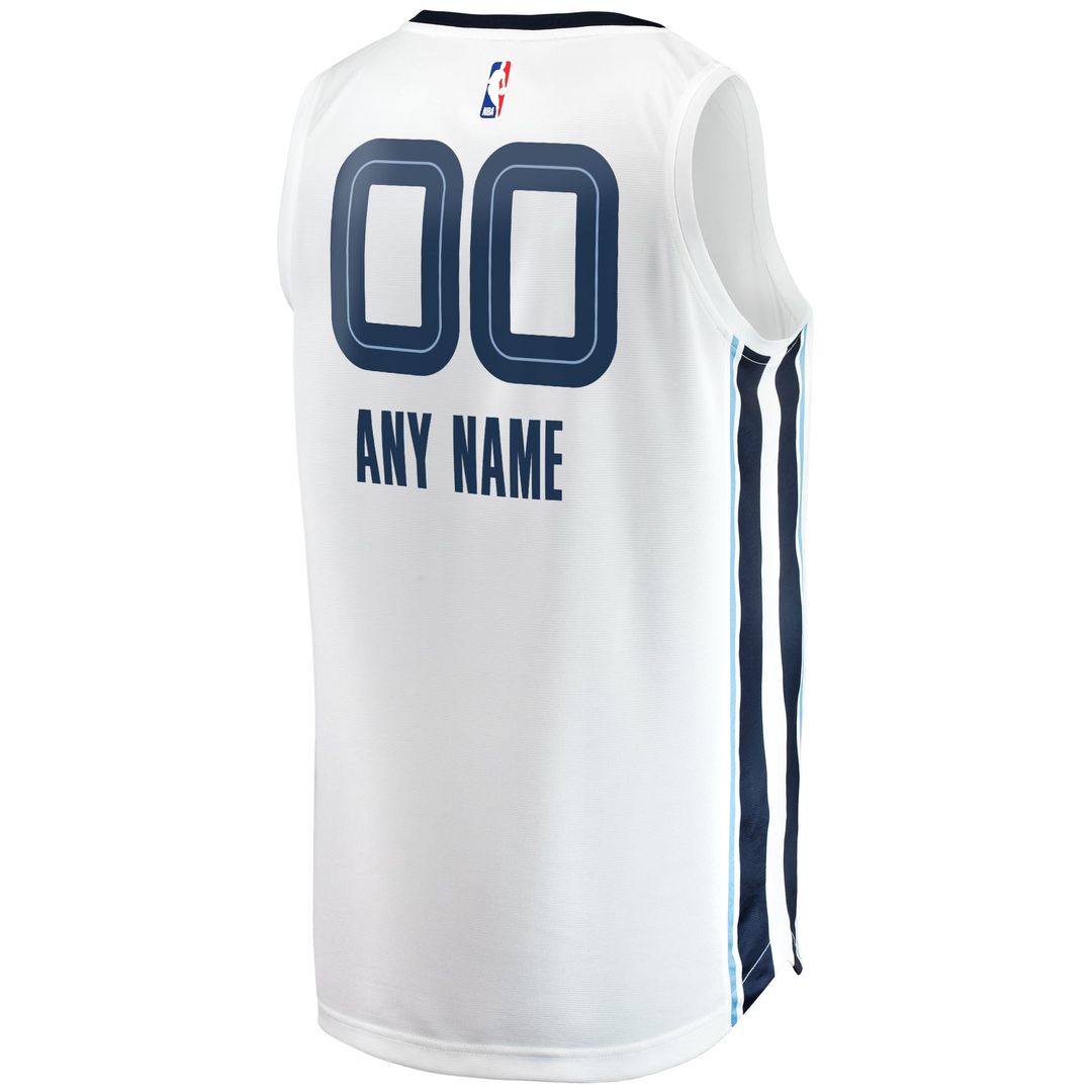 Memphis Grizzlies | Fast Break Custom Replica Jersey - Association Edition - White