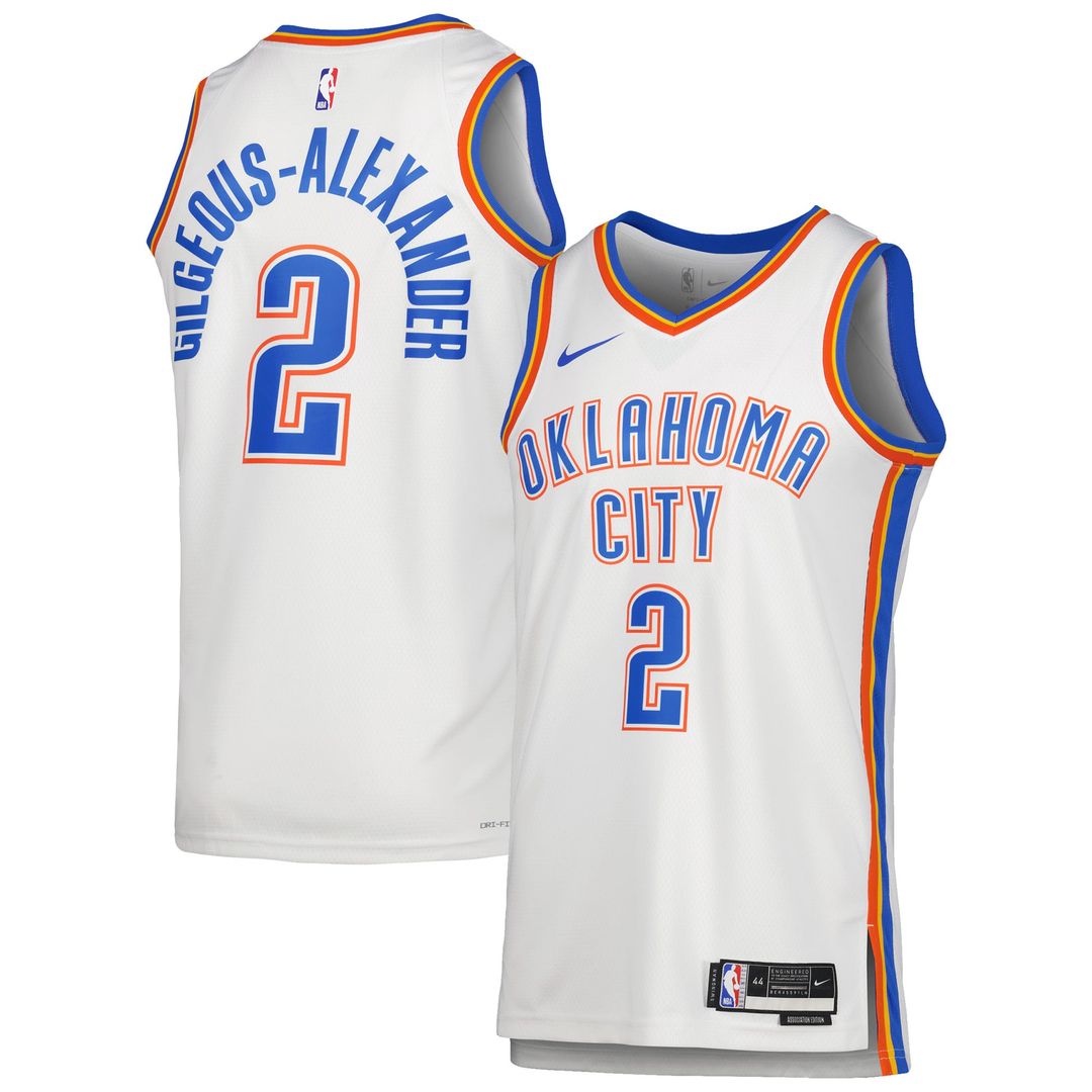 Shai Gilgeous-Alexander | Oklahoma City Thunder | Unisex Swingman Jersey - Association Edition - White