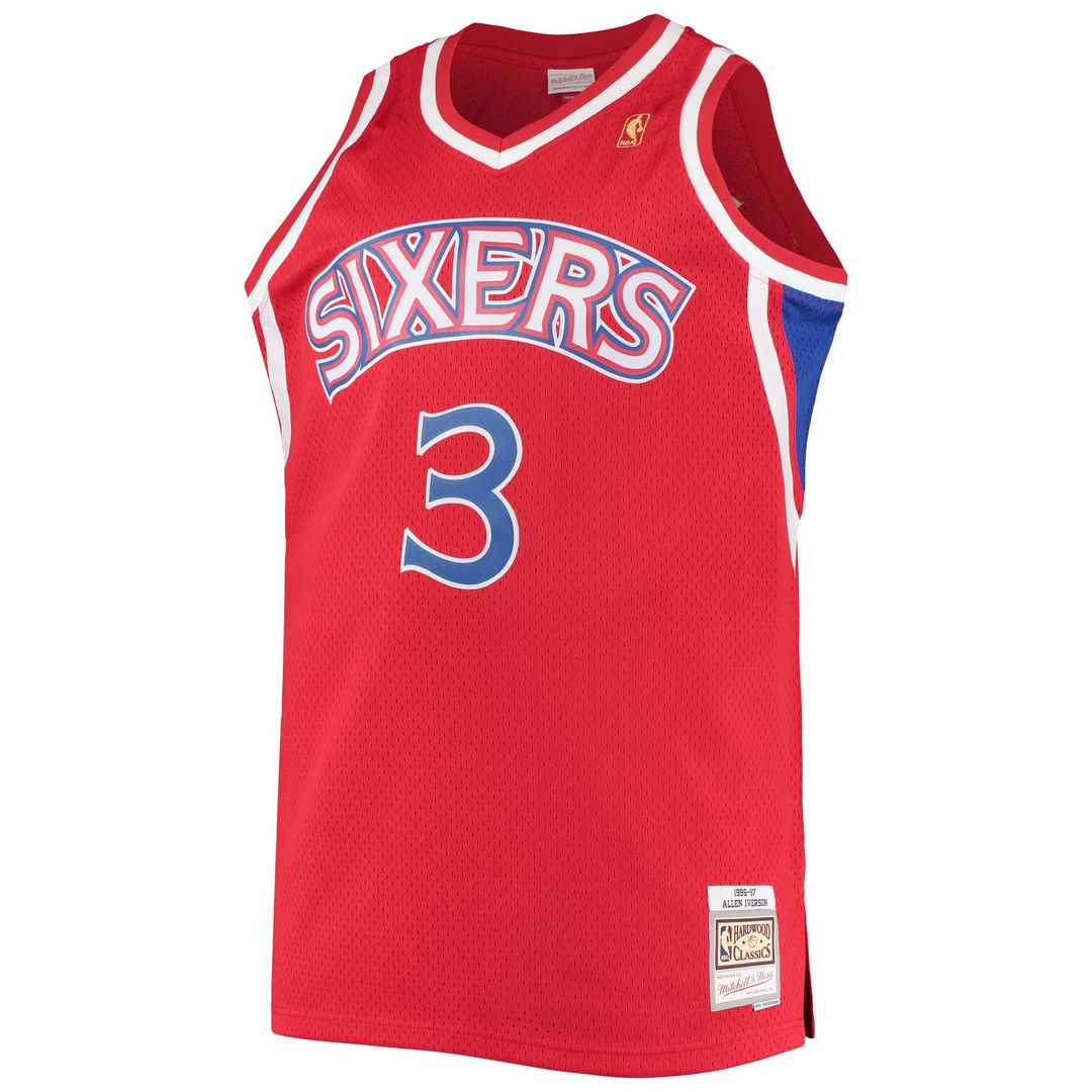 Allen Iverson | Philadelphia 76ers | 2000/01 Big & Tall Hardwood Classics Swingman Jersey - Black