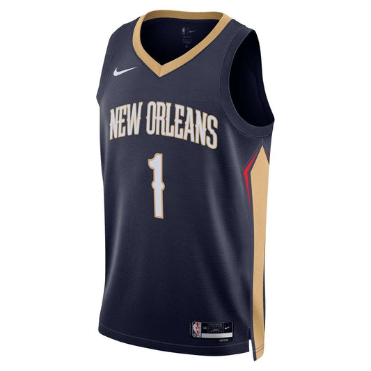 Zion Williamson | New Orleans Pelicans | Unisex Swingman Jersey - Icon Edition - Navy