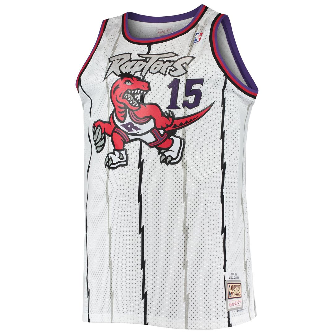 Vince Carter | Toronto Raptors | 1998/99 Big & Tall Hardwood Classics Swingman Jersey - White