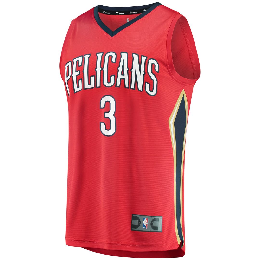 C.J. McCollum | New Orleans Pelicans | Fast Break Replica Player Jersey - Statement Edition - Red