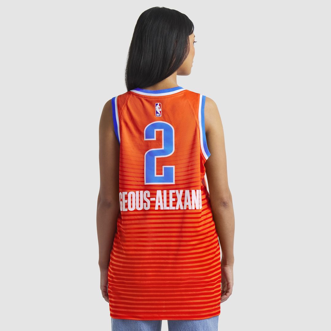 Shai Gilgeous-Alexander | Oklahoma City Thunder | Unisex Swingman Jersey - Statement Edition - Orange