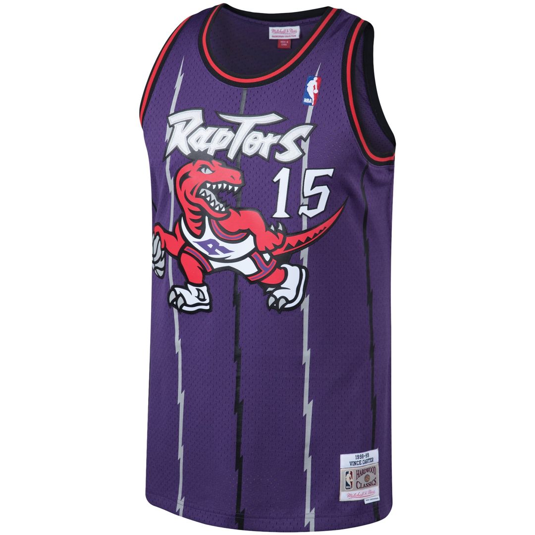 Vince Carter | Toronto Raptors | 1998/99 Big & Tall Hardwood Classics Swingman Jersey - White