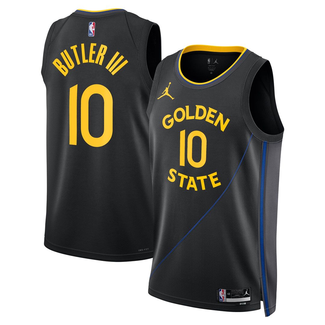 Jimmy Butler | Golden State Warriors | Unisex Swingman Jersey - Statement Edition - Black
