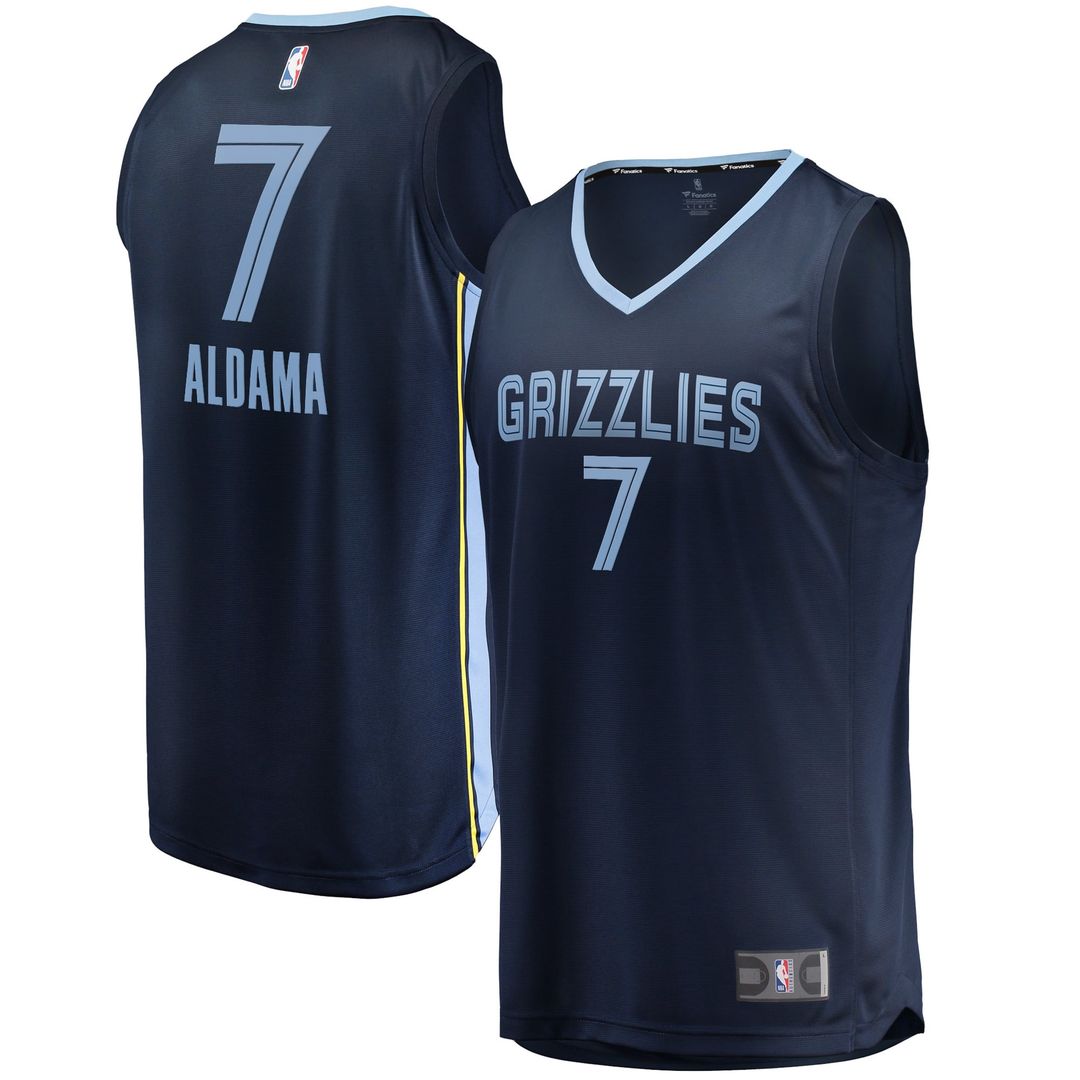 Santi Aldama | Memphis Grizzlies | Fast Break Replica Jersey - Icon Edition - Navy