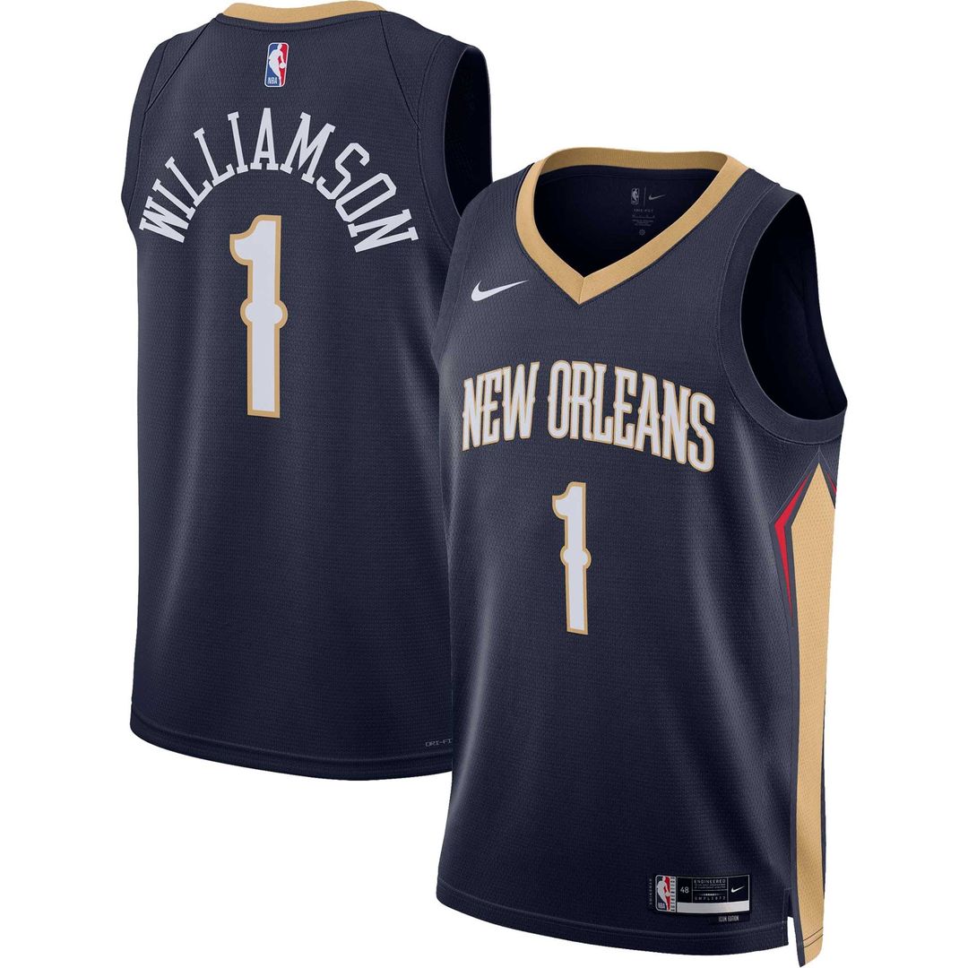 Zion Williamson | New Orleans Pelicans | Unisex Swingman Jersey - Icon Edition - Navy