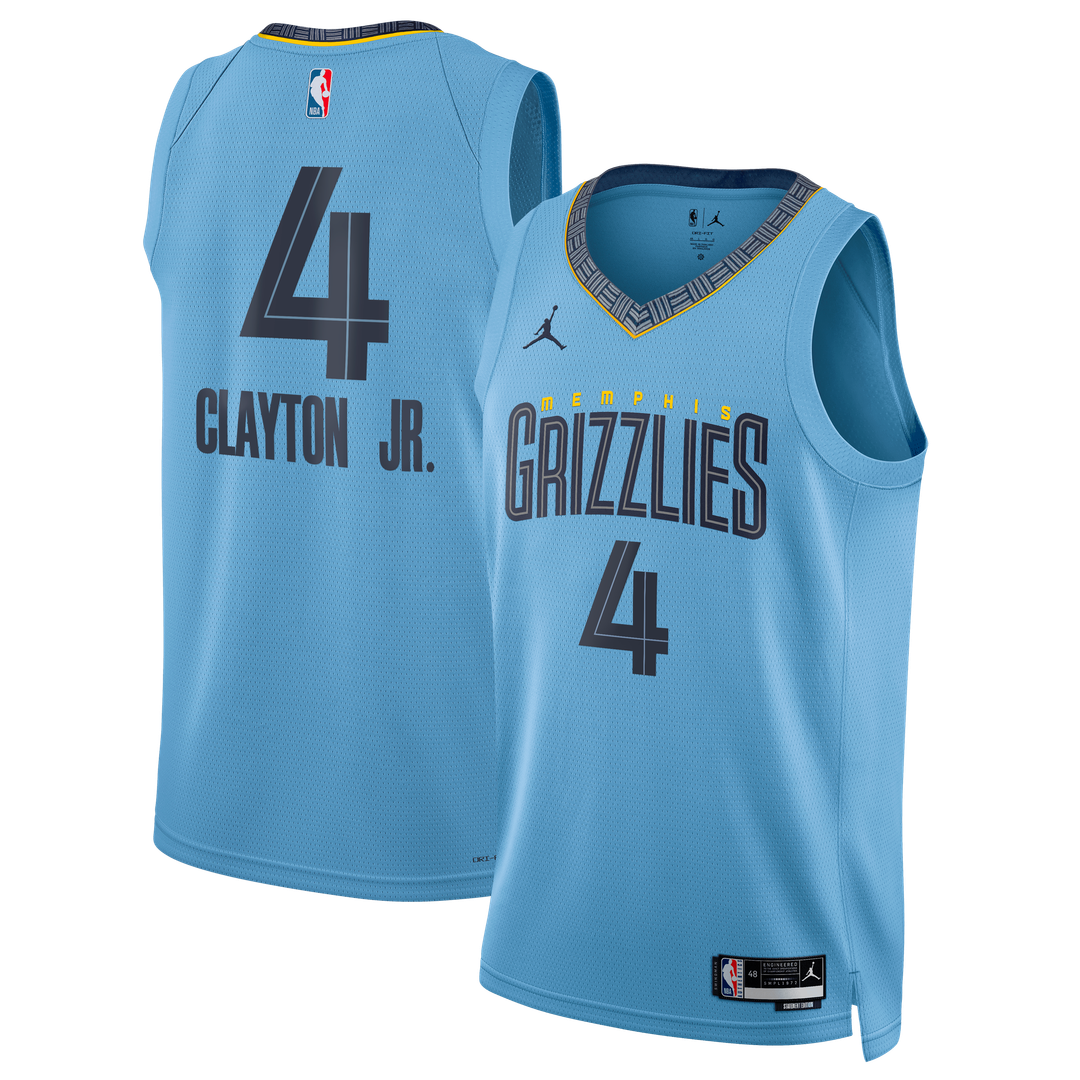 Walter Clayton Jr. | Memphis Grizzlies | Unisex Swingman Jersey - Statement Edition - Light Blue