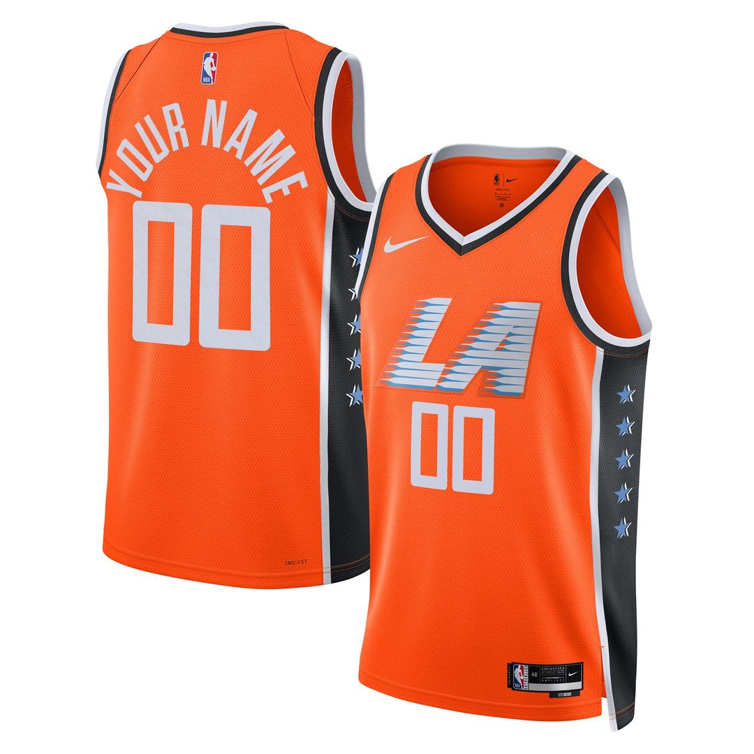 LA Clippers | Unisex 2025/26 City Edition Swingman Custom Jersey - Orange