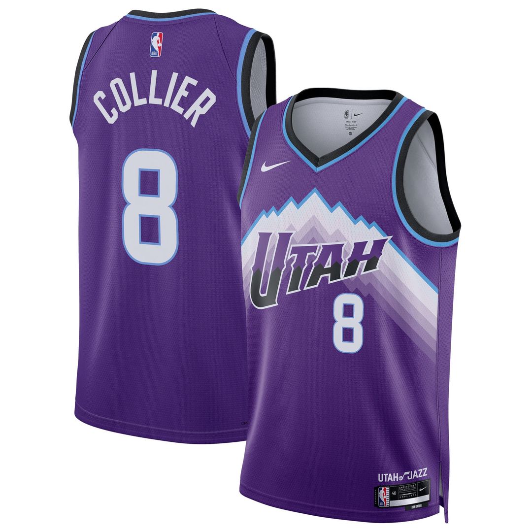 Isaiah Collier | Utah Jazz | Unisex Swingman Jersey - Icon Edition - Purple