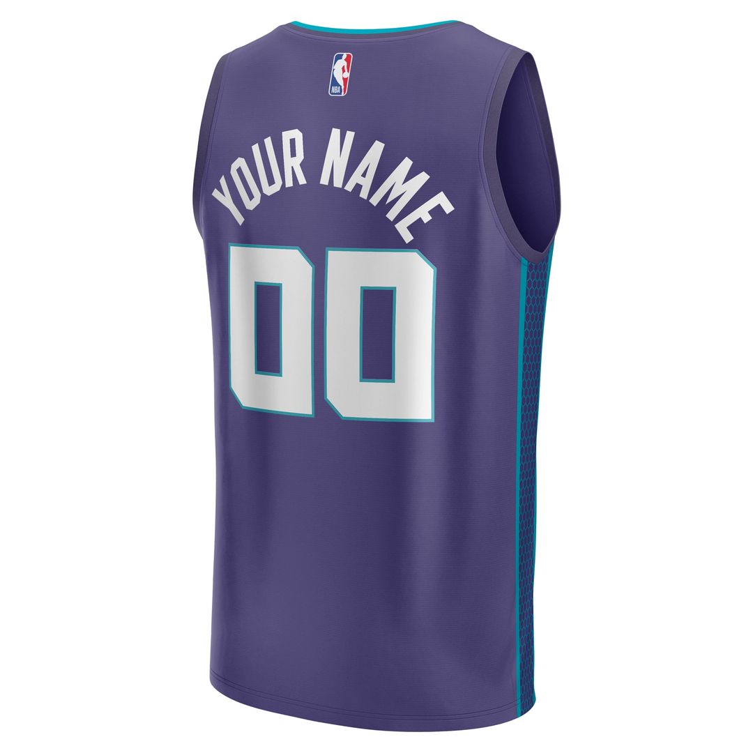 Charlotte Hornets | Fast Break Custom Jersey - Purple - Statement Edition