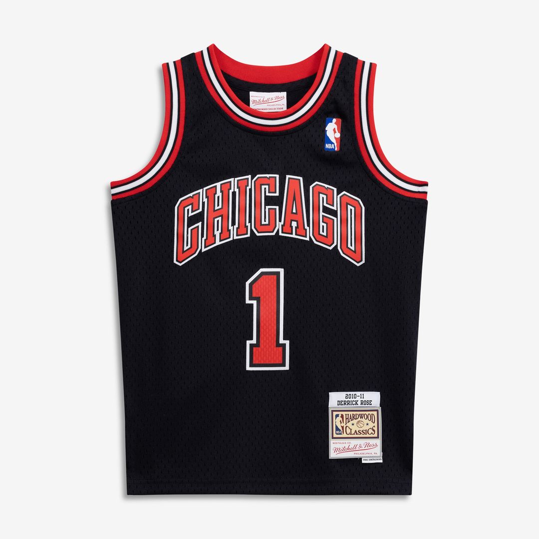 Derrick Rose | Chicago Bulls | Youth 2010/11 Hardwood Classics Swingman Jersey - Black