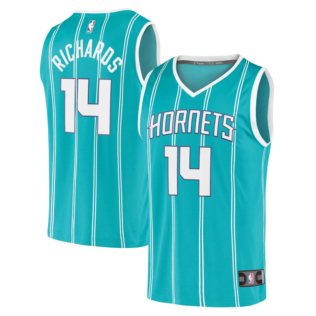 Nick Richards | Charlotte Hornets | Fast Break Replica Jersey - Icon Edition - Teal