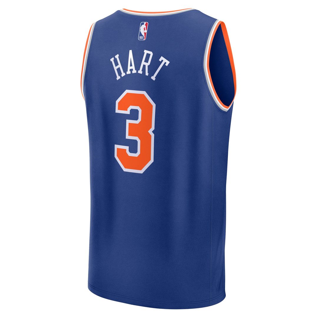Josh Hart | New York Knicks | Youth Fast Break Replica Player Jersey - Blue - Icon Edition