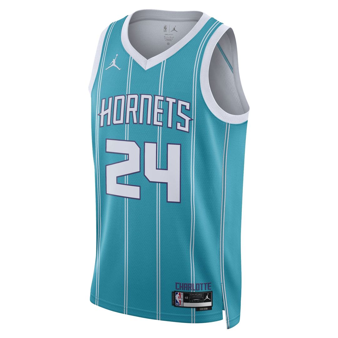 Brandon Miller | Charlotte Hornets | Unisex NBA Draft Swingman Jersey - Icon Edition - Teal